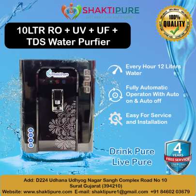 RO + UV + UF + TDS Minerals Water Purfier 10 Litre Storage 0